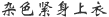 杂色紧身上衣