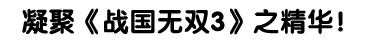凝聚《战国无双3》之精华！